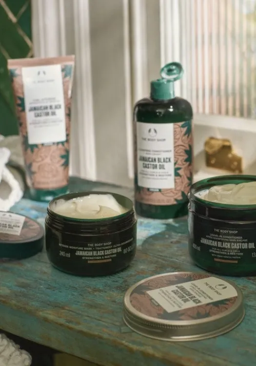 THE BODY SHOP Shampoo | Vedi Tutti Capelli-Balsamo Detergente olio di Ricino Nero Giamaicano